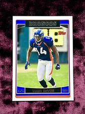 Todd DeVoe 2006 Topps RC #34 MINT Broncos Rookie Jersey  Central Missouri State