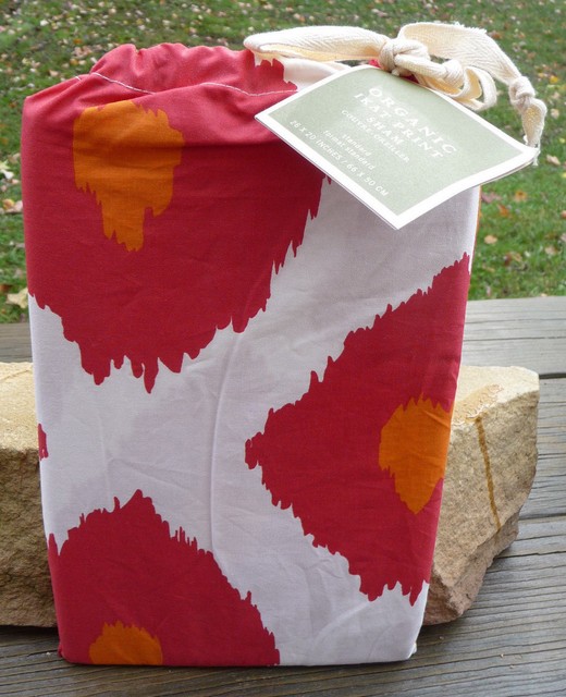 Pottery Barn Ikat Organic Duvet Cover King California King Orange