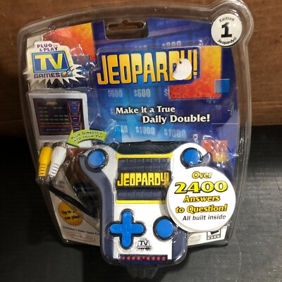 Jeopardy Plug and Play Electronic TV Game Rated E Quiz Video Game, NEW FREE SHIP