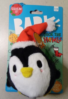 Bark Deck The Howls  with North Pole Pengy! Squeaker Dog Fetch Toy 