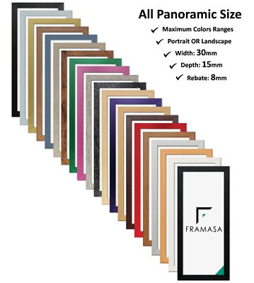 Panorama Größen Bilderrahmen Fotorahmen Modern Posterrahmen Regenbogen21 Farben