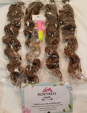 NEW Roktress 18" 4 Packs T30 Jamaican Bounce Ringlet Curl Crochet Braids