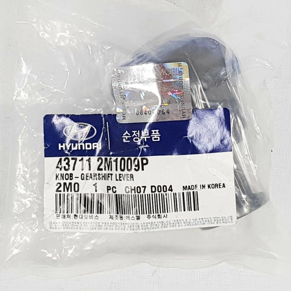 Perilla de palanca de cambios MT de cuero genuino de 6 velocidades para Hyundda Genesis cupé 10-12 Foto 2 de 4