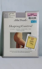 Nice Touch Shaping Control Top Gray Pantyhose Size A