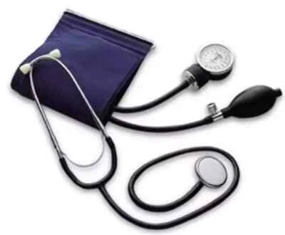SFIGMOMANOMETRO MISURATORE PRESSIONE DA BRACCIO CON STETOSCOPIO POMPA PRESSIONE