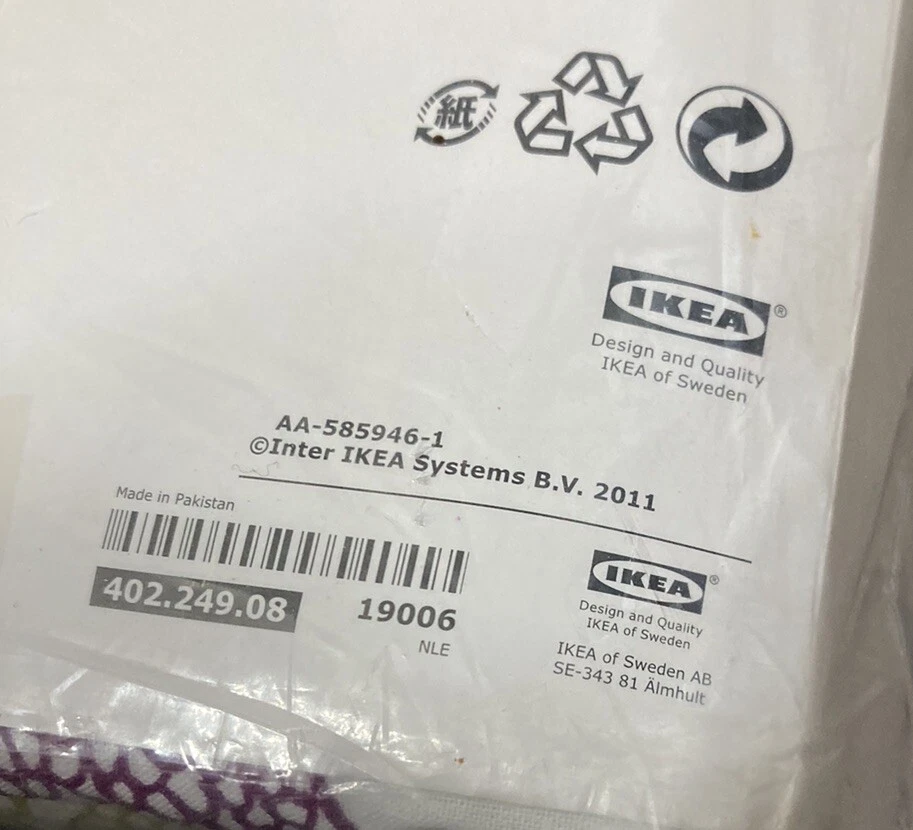 Funda nórdica doble IKEA Malin Rund y funda de almohada tamaño queen círculos de algodón NUEVO EN PAQUETE NUEVO Foto 4 de 4