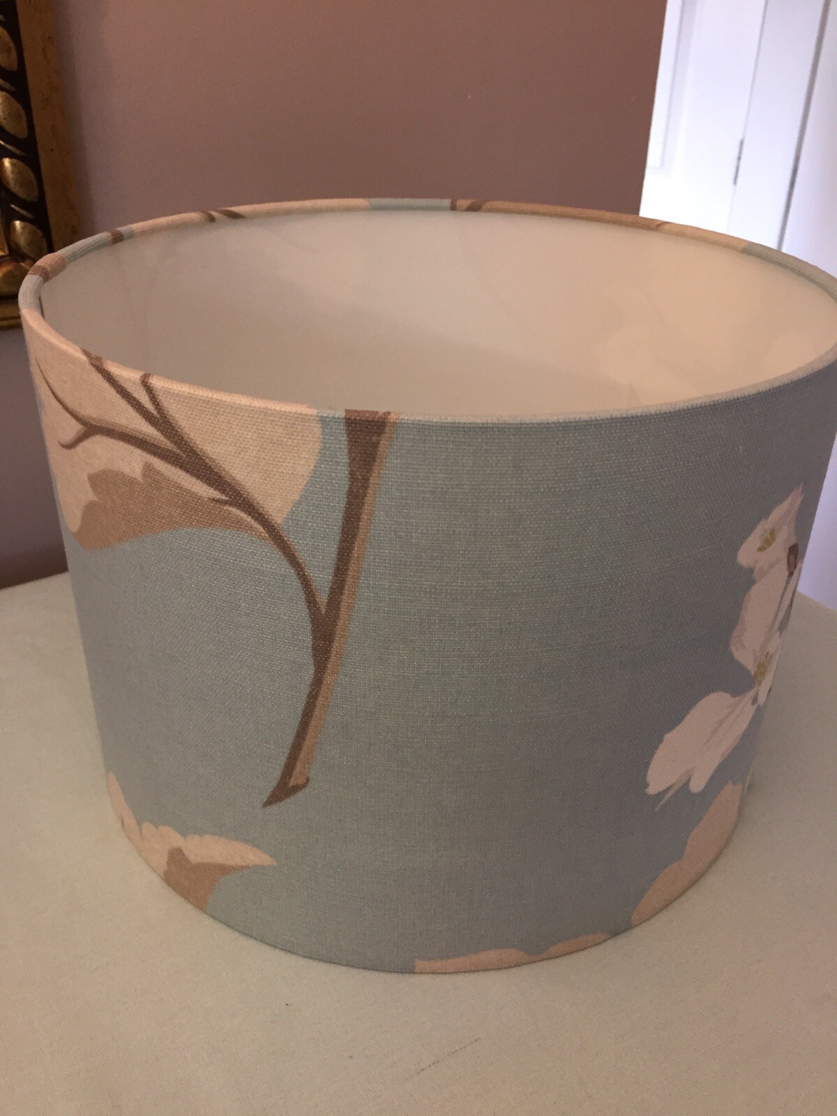 Handmade Lampshade Laura Ashley Millwood Duck Egg OR Camomile Drum