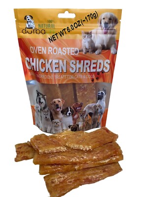 Chicken Strips Oven Roasted Dog & Cat Treats Food Topper 6.0oz Large Tasty Chews
