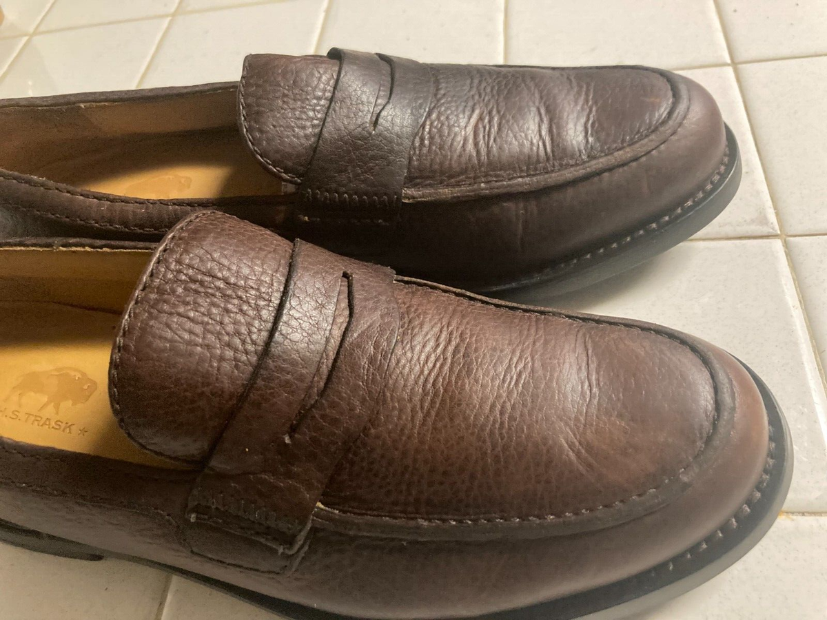 TRASK BROWN DISTRESSED SLIP ON Buffalo POWER SHOES 9 M | eBay display picture 1