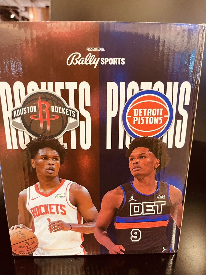 Amen/Ausar Thompson Twins Bobbleheads Houston Rockets/Detroit Pistons