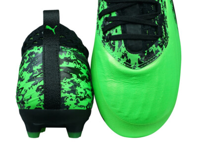 PUMA One 19.2 HG Football Boots Hard Ground Green and Black See
