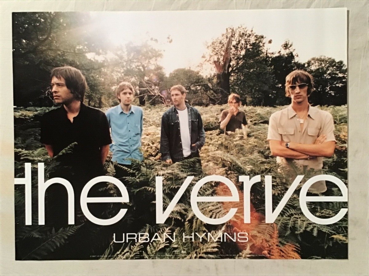 The Verve 1997 Promo Poster Urban Hymns Bitter Sweet Symphony