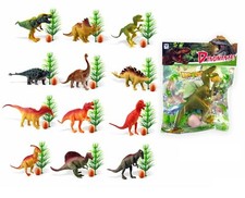Dinosaurs Toy Set of 12 Jurassic Dino World Dinosaurs with Accessories 