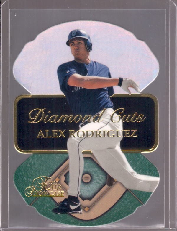 ALEX RODRIGUEZ 1997 Flair Showcase Diamond Cuts Die-Cut SP Insert #16