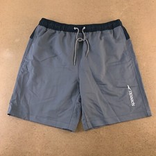 Speedo Men's Size XL Gray 9" Inseam Mesh Lined Marina Long Volley Swim Trunks