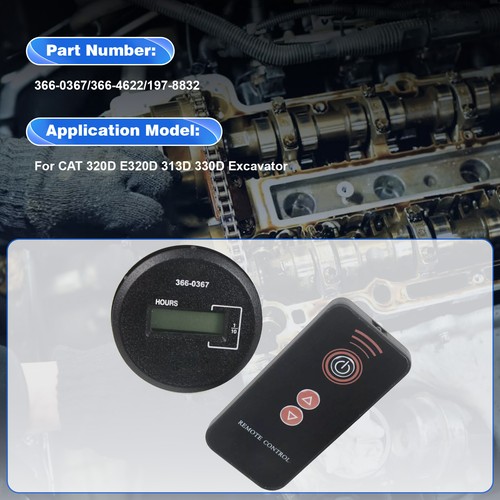 366-0367 13660367 197-8832 1978832 Timer Hour Meter For CAT 320D E320D Excavator - Bild 2 von 8