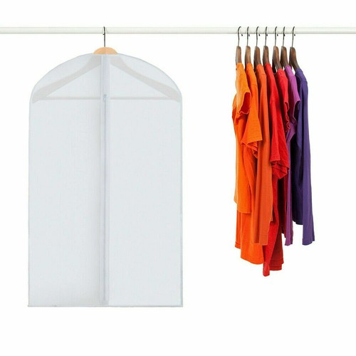 5 PCS Clothes Dust Cover Dry Cleaning Clothes Garment Storage Suit Protector Bag - 第 9/12 張圖片