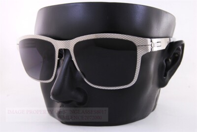Brand New Ic! Berlin Sunglasses Hasenheide Grid Chrome/Grey Made