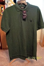 Men's Chaps 2 Button Front S/S Polo Shirt - NWT - Size Small
