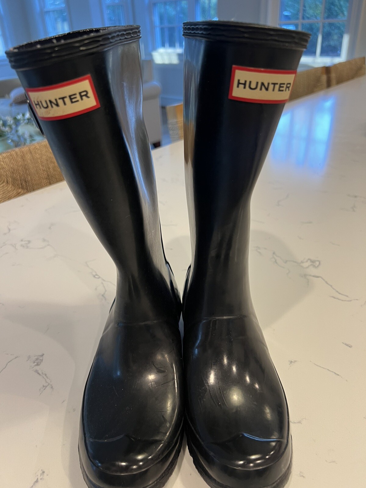 Hunter Tall Rain Boots for Kids Size 3 Waterproof Outdoor Footwear-image