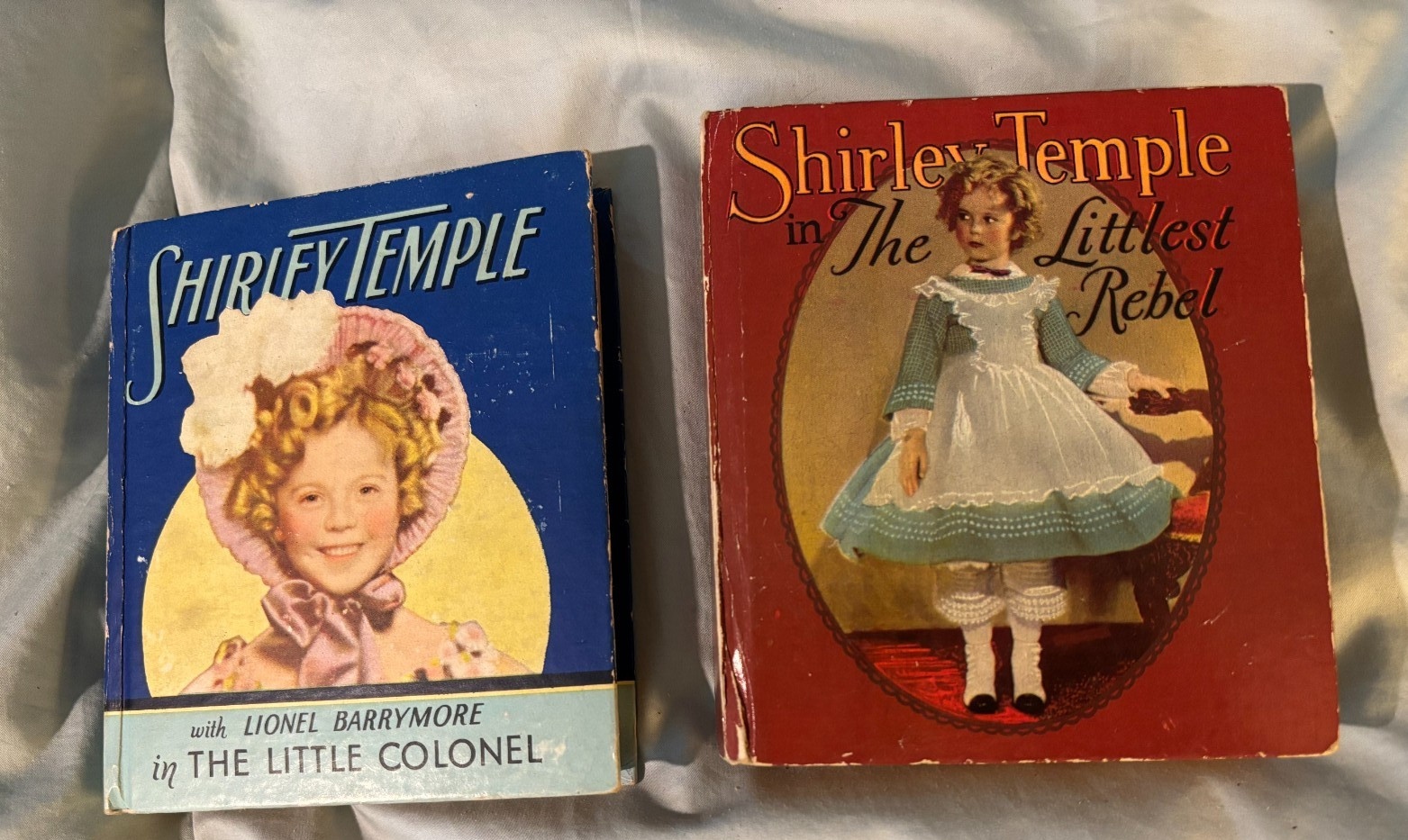 2 Shirley Temple movie tie-ins  VG 1930s Littlest Rebel & Little Colonel BLBs