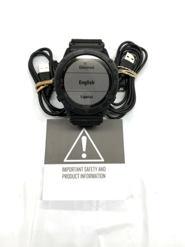 Garmin Tactix Delta Solar GPS Watch Black Used Good Condition W/ Box Free Ship!