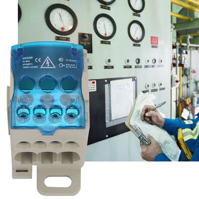 Din Rail Terminal Block Distribution Box Electric Wire Connector Universal Power