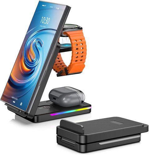 NeotrixQI Wireless Charger for Charging Station, Foldable Travel Wireless Charge - 第 1/6 張圖片