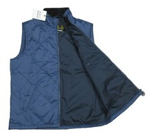Barbour Men's Blue Finnar Quilted Gilet Full Zip Vest