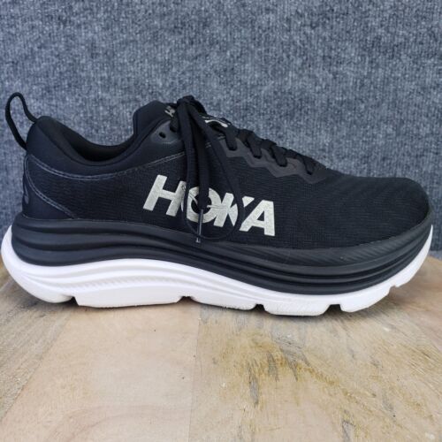 Hoka One One Gaviota 5 Women's Size 8.5 Wide Black Athletic Shoes 1134270-BWHT - Picture 1 of 13