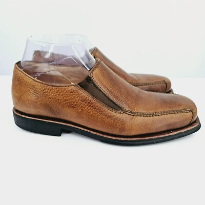 Sandro Comfort Gel Slip On Loafers 8.5 D Brown Soft Pebbled  display picture 3