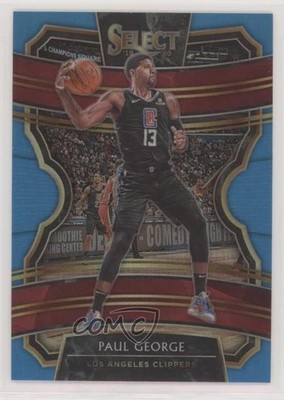 2019-20 Panini Select Concourse Light Blue Prizm 124/299 Paul George #99 m1f