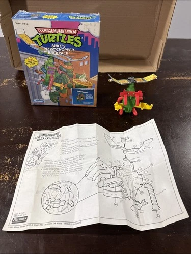Vtg Tmnt Mikes Pizza Chopper Backpack 1991 Mirage Studio Playmates