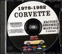 Corvette Werkstatt Handbuch Auf CD 1978 1979 1980 1981 1982 Chevy Chevrolet