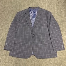 OAK HILL Mens Blazer Sport Coat Casual Jacket Size 2XL 50/52 Poly Blend