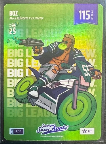 BOZ (BRIAN BOSWORTH) 2025 BO JACKSON BATTLE ARENA NATIONAL FOIL ALT #BLC-11
