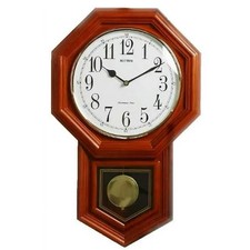 Wooden Case Westminster Chime School House Cl...