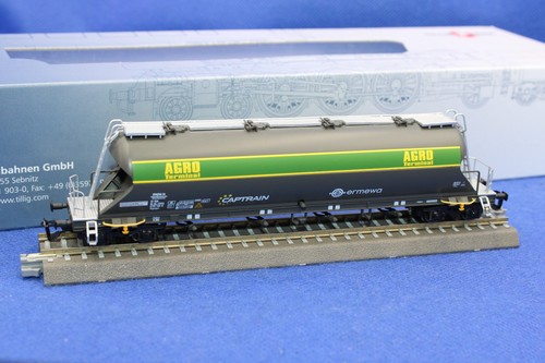 Tillig 01002-2 Spur TT Ermewa/Captrain Staubsilowagen/sehr guter Zustand/OVP | Condition: Gebraucht