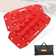 OULEME Recovery Traction Boards, Off-road Track Mats for Sand, S-RED