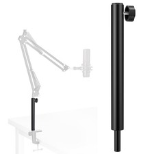 Microphone Boom Arm Extension Tube Aluminum Alloy Mic Stand Riser Desk Mount
