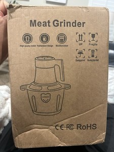 Electric Multifunction Meat Grinder Mince Machine, Brown Matte, 110V