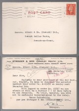 1941 KGVI Stringer & Son Ltd. 2d Cradley Heath, Staffs Machine Cancel