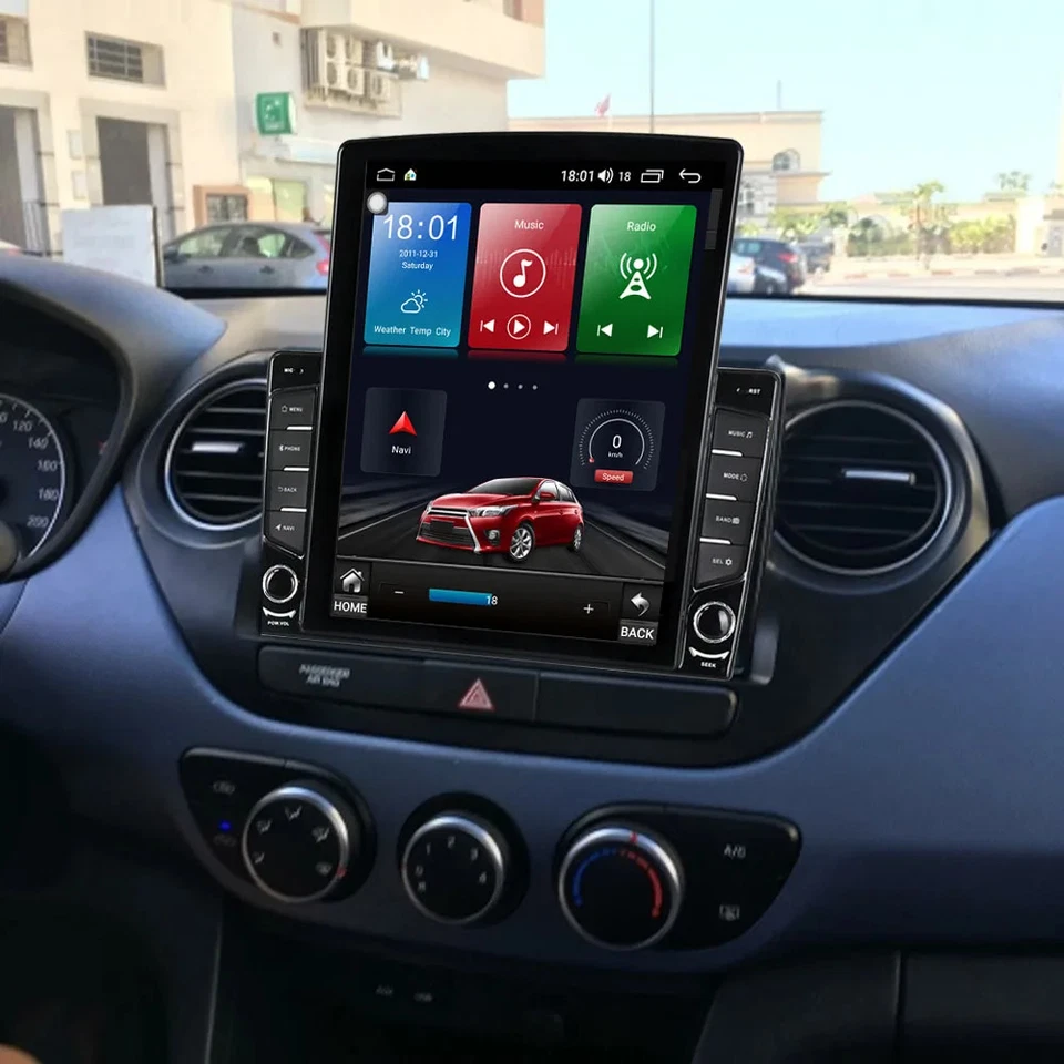 Radio estéreo 9,7" para Hyundai Grand i10 2014-2019 Carplay Android 15 GPS FM 64 GB Foto 2 de 4