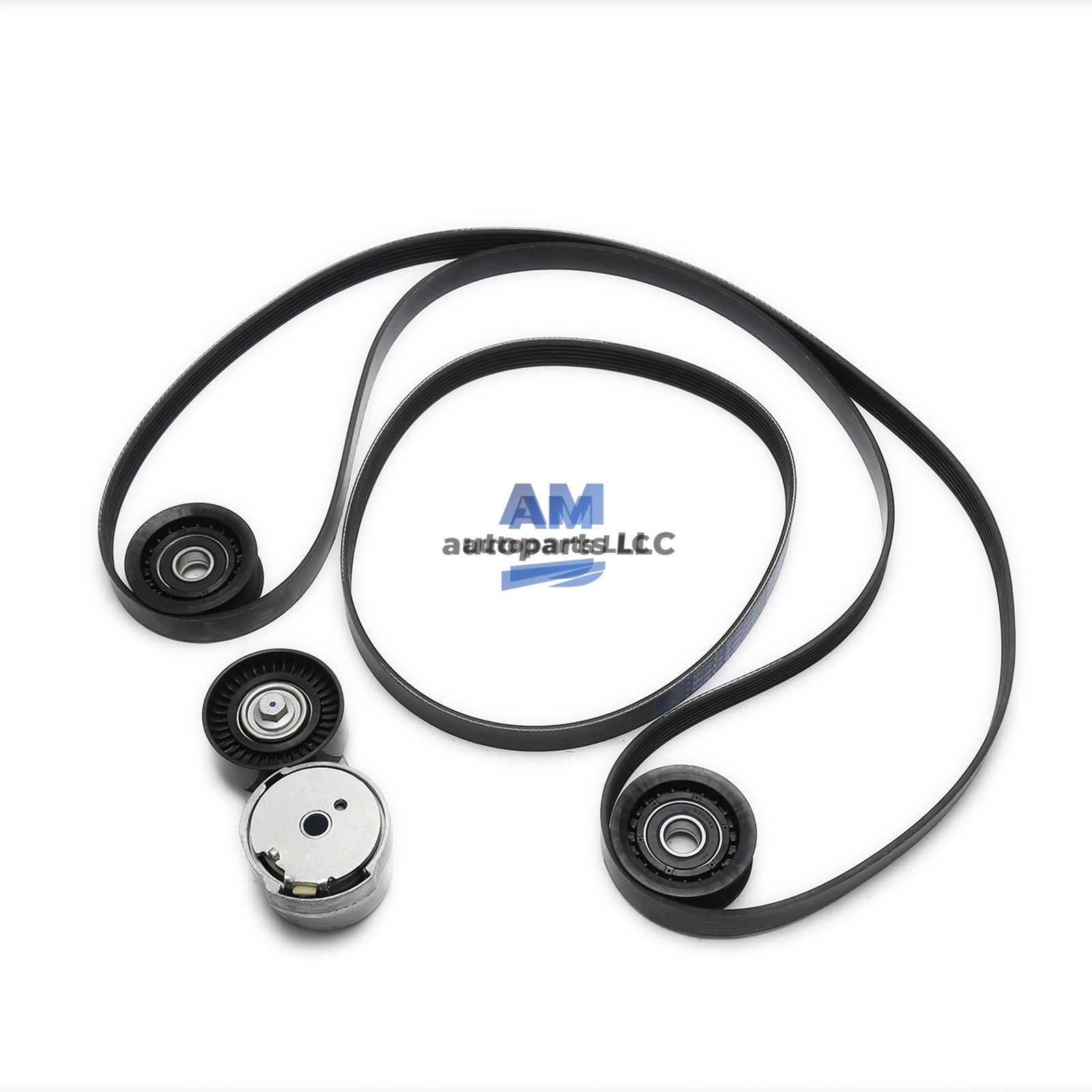 5pcs Drive Belt Replacement Kit fit for Maserati Ghibli Levante Quattroporte 3.0