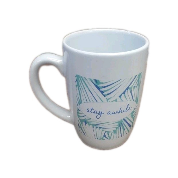 Oversized Ceramic Coffee Mug w/ inspirational Message 