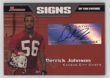 2005 Bowman Signs of the Future Derrick Johnson #SF-DJ Auto 4f5