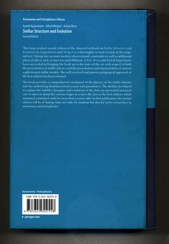 Stellar Structure and Evolution - 2nd Ed - Kippenhahn Weigert Weiss - Hardcover - Picture 2 of 2