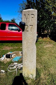 Antique Railroad Train Mile Marker Post Column RARE South Maryland 4 Avail Offer