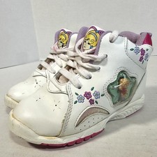 Vintage Polly Pocket Kids 8 1/2 Toddler Shoes Original Doll Pod High Tops FLAWS