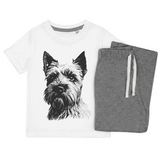 Kinder Nachtwäsche-/Pyjama-Set "Scottish Terrier" (KP042742)